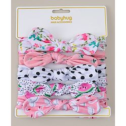 Babyhug Headbands Pack Of 5 - Multicolour