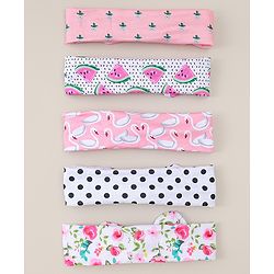 Babyhug Headbands Pack Of 5 - Multicolour