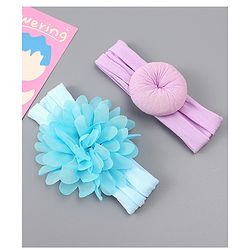 Babyhug Free Size Headbands With Floral & Bow Applique Pack of 2 - Red