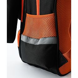 Space Kids School Backpack with Detachable Pencil Pouch 17L - Black| Water-Resistant Polyester| Bag for Boys & Girls| Lightweight & Durable| 3 Compartment & Front Zipper| Bottle Pouch