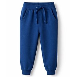 Babyhug Single Jersey Knit Full Sleeves Striped T-Shirt & Lounge Pant Set with Dino Graphic - Navy Blue & Red