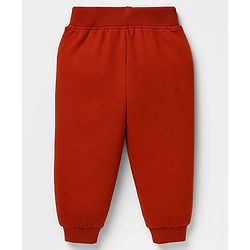 Babyhug Terry Knit Full Sleeves Hooded Cut & Sew T-Shirt & Lounge Pant Set with Text Print - Multicolor
