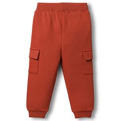 Babyhug Terry Knit Full Sleeves Cut & Sew T-Shirt & Lounge Pant Set with Patch Detailing - Multicolor