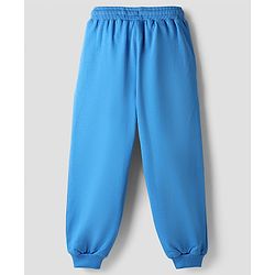 Babyhug Disney Terry Knit Full Sleeves Cut & Sew T-Shirt & Lounge Pant Set with Winnie Graphic & Pocket - Blue