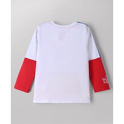 Babyhug Disney Terry Knit Full Sleeves Cut & Sew T-Shirt & Lounge Pant Set with Winnie Graphic & Pocket - Blue