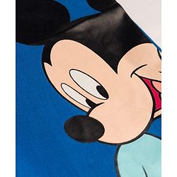 Babyhug Disney Terry Knit Track Pant with Mickey & Friends Graphic -  Light Blue & Blue