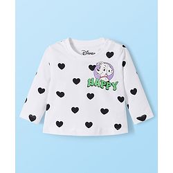 Babyhug Disney Single Jersey Knit Full Sleeves T-Shirts with Disney Character Graphic Pack of 5 - White Plum & Pink