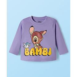Babyhug Disney Single Jersey Knit Full Sleeves T-Shirts with Disney Character Graphic Pack of 5 - White Plum & Pink