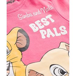Babyhug Disney Single Jersey Knit Full Sleeves T-Shirts with Disney Character Graphic Pack of 5 - White Plum & Pink