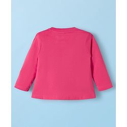 Babyhug Disney Single Jersey Knit Full Sleeves T-Shirts with Disney Character Graphic Pack of 5 - White Plum & Pink