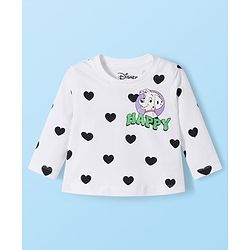 Babyhug Disney Single Jersey Knit Full Sleeves T-Shirts with Disney Character Graphic Pack of 5 - White Plum & Pink
