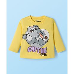 Babyhug Disney Single Jersey Knit Full Sleeves T-Shirts with Disney Character Graphic Pack of 5 - White Plum & Pink