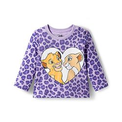 Babyhug Disney Single Jersey Knit Full Sleeves T-Shirt with Disney Character Graphic Pack of 3 - Purple Sea Green & Dark Pink