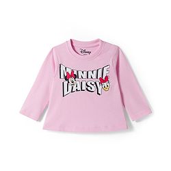 Babyhug Disney Single Jersey Knit Full Sleeves T-Shirt with Minnie & Friedns Graphic  Pack of  3 - Pink Red & White