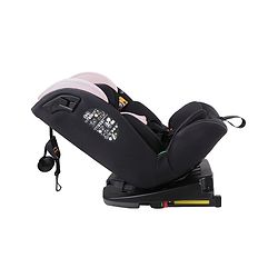 Babyhug Convertible Car Seat with ISOFIX & 360° Rotatable Seat - Black| R129 Certified| i-Size Compliant| Rear & Forward Facing| Newborn to 12 Years| Reclining Seat| Cushion Seat
