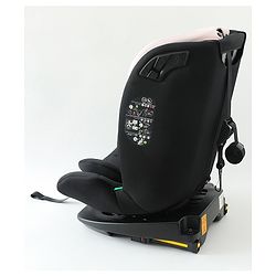 Babyhug Convertible Car Seat with ISOFIX & 360° Rotatable Seat - Black| R129 Certified| i-Size Compliant| Rear & Forward Facing| Newborn to 12 Years| Reclining Seat| Cushion Seat