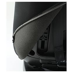 Babyhug Convertible Car Seat with ISOFIX & 360° Rotatable Seat - Black| R129 Certified| i-Size Compliant| Rear & Forward Facing| Newborn to 12 Years| Reclining Seat| Cushion Seat
