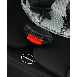Babyhug Convertible 2 in 1 Car Seat with Isofix & Non Isofix, 360° Rotatable Seat - Grey| R129 Certified| i-Size Compliant| Rear & Forward Facing| Newborn to 12 Years| Reclining Seat| Cushion Seat