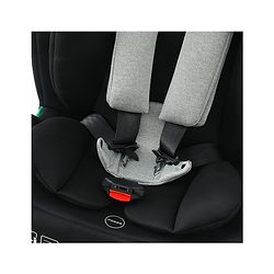 Babyhug Convertible Car Seat with ISOFIX & 360° Rotatable Seat - Black| R129 Certified| i-Size Compliant| Rear & Forward Facing| Newborn to 12 Years| Reclining Seat| Cushion Seat