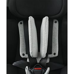 Babyhug Convertible 2 in 1 Car Seat with Isofix & Non Isofix, 360° Rotatable Seat - Grey| R129 Certified| i-Size Compliant| Rear & Forward Facing| Newborn to 12 Years| Reclining Seat| Cushion Seat
