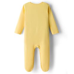 Babyhug Disney Interlock Knit Full Sleeves Sleepsuits With Minnie Mouse Graphics Pack Of 2 - Yellow & Pink