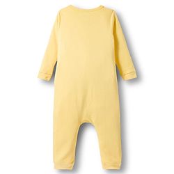 Babyhug Disney Interlock Knit Full Sleeves Romper with Minnie Mouse Graphics - Yellow