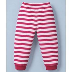 Babyhug Disney Single Jersey Knit Full Sleeves T-Shirt & Striped Pyjama Night Suit with Dalmatians Graphics - Red