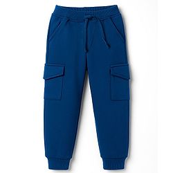 Babyhug Single Jersey Knit Full Sleeves T-Shirt & Lounge Pant Set With Animal Print - Red & Blue