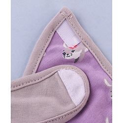 Babyhug 100% Interlock Cotton Velcro Closure Bibs Pack of 3 Rabbit, Rainbow & Floral Print Soft & Skin Friendly High Absorbent Material| Machine washable Newborn & Infant Feeding Essential.