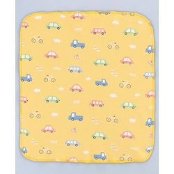 Babyhug 100% Interlock Cotton Single Layer Wash Cloth Rabbit, Rainbow and Floral Print Pack of 6 - Multicolor| High Absorbency| Feeding & Diapering| Bath & Face Towel| Soft & Skin Friendly