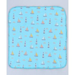 Babyhug 100% Interlock Cotton Single Layer Wash Cloth Rabbit, Rainbow and Floral Print Pack of 6 - Multicolor| High Absorbency| Feeding & Diapering| Bath & Face Towel| Soft & Skin Friendly