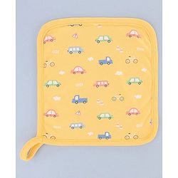 Babyhug 100% Interlock Cotton Double Layer Wash Cloth Rabbit, Rainbow and Floral Print Pack of 3 - Multicolor| High Absorbency| Feeding & Diapering| Bath & Face Towel| Soft & Skin Friendly