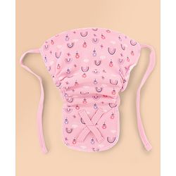 Babyhug Leak Proof Cloth Langot Pack of 6 Small Size Rabbit Rainbow and Floral Print | Triple Layer Protection | Reusable | Designed for Short Term Comfy Wear | Mess Free - Lilac
