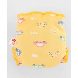 Babyhug Leak Proof Cloth Langot Pack of 6 Small Size Rabbit Rainbow and Floral Print | Triple Layer Protection | Reusable | Designed for Short Term Comfy Wear | Mess Free - Lilac