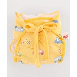 Babyhug Leak Proof Cloth Langot Pack of 3 Small Size Rabbit Rainbow and Floral Print | Triple Layer Protection | Reusable | Designed for Short Term Comfy Wear | Mess Free - Plum