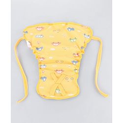 Babyhug Leak Proof Cloth Langot Pack of 3 Small Size Rabbit Rainbow and Floral Print | Triple Layer Protection | Reusable | Designed for Short Term Comfy Wear | Mess Free - Plum
