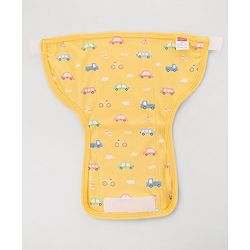 Babyhug 100% Interlock Cotton Reusable Printed Cloth Nappies with Velcro Closure Pack of 6 Helicopter, Boat & Car Print  Small Size| Machine Washable| Soft & Skin Friendly