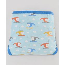 Babyhug 100% Interlock Cotton Reusable Printed Cloth Nappies with Velcro Closure Pack of 6 Helicopter, Boat & Car Print  Medium Size| Machine Washable| Soft & Skin Friendly