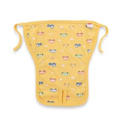 Babyhug 100% Interlock Cotton Double Layer Nappy  Helicopter, Boat and Car Print Pack of 12-  Extra Small Size | Machine Washable| Soft & Skin Friendly| Velcro Closure - Multicolour