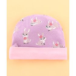 Babyhug 100% Interlock Cotton Clothing Gift Set for Newborn Rabbit Print Pack of 8 - Multicolour