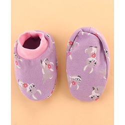 Babyhug 100% Interlock Cotton Clothing Gift Set for Newborn Rabbit Print Pack of 8 - Multicolour