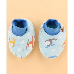 Babyhug 100% Interlock Cotton Clothing Gift Set for Newborn Rabbit Print Pack of 8 - Multicolour