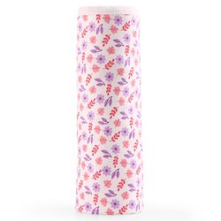 Babyhug 100% Interlock Cotton Wrapper with Rabbit Rainbow and Floral Print| Soft & Breathable| Comfortable Warm and Soothing| Travel Friendly| New Born Gifting  Pack of 3  - Purple Pink & White