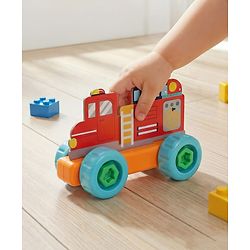 Babyhug 3 in 1 Build a Vehicle Learning Toys for kids- Build, Play & Create| Ambulance, Fire Engine & Clean Up Truck| Indoor Game| STEM Educational Toy| Gifting Idea for age 3+|BIS Certified| DIY Toy