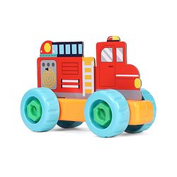 Babyhug 3 in 1 Build a Vehicle Learning Toys for kids- Build, Play & Create| Ambulance, Fire Engine & Clean Up Truck| Indoor Game| STEM Educational Toy| Gifting Idea for age 3+|BIS Certified| DIY Toy