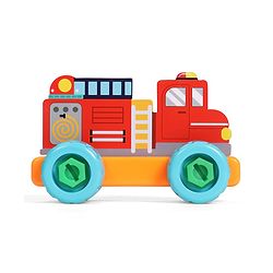 Babyhug 3 in 1 Build a Vehicle Learning Toys for kids- Build, Play & Create| Ambulance, Fire Engine & Clean Up Truck| Indoor Game| STEM Educational Toy| Gifting Idea for age 3+|BIS Certified| DIY Toy