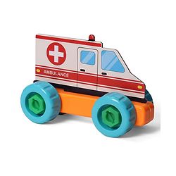 Babyhug 3 in 1 Build a Vehicle Learning Toys for kids- Build, Play & Create| Ambulance, Fire Engine & Clean Up Truck| Indoor Game| STEM Educational Toy| Gifting Idea for age 3+|BIS Certified| DIY Toy