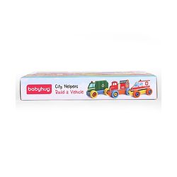 Babyhug 3 in 1 Build a Vehicle Learning Toys for kids- Build, Play & Create| Ambulance, Fire Engine & Clean Up Truck| Indoor Game| STEM Educational Toy| Gifting Idea for age 3+|BIS Certified| DIY Toy