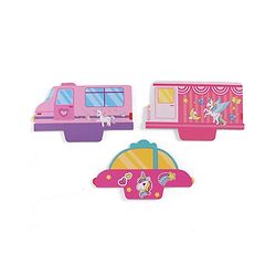 Babyhug 3 in 1 Build a Vehicle Learning Toys for kids- Build, Play & Create| Magic Bus, Unicorn Van & Fantasy Car| Indoor Game| STEM Educational Toy| Gifting Idea for age 3+| BIS Certified| DIY Toy