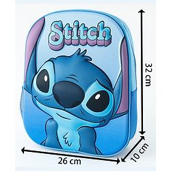 Babyhug Fashion Backpacks With Lilo & Stitch Graphics - Blue